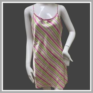 Kathryn Pajamas - L - Pink Green White
